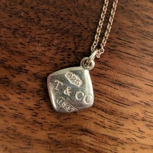 Authentic Tiffany & Co Square Pendant